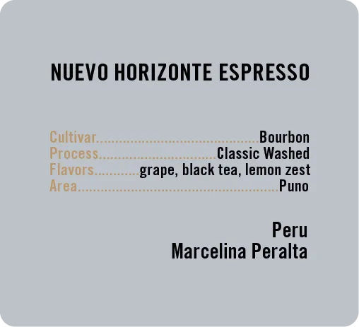 Nuevo Horizonte Espresso