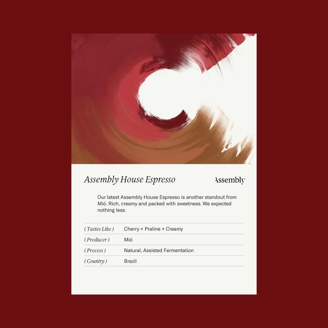 Assembly Single House Espresso Taste Card Brazil