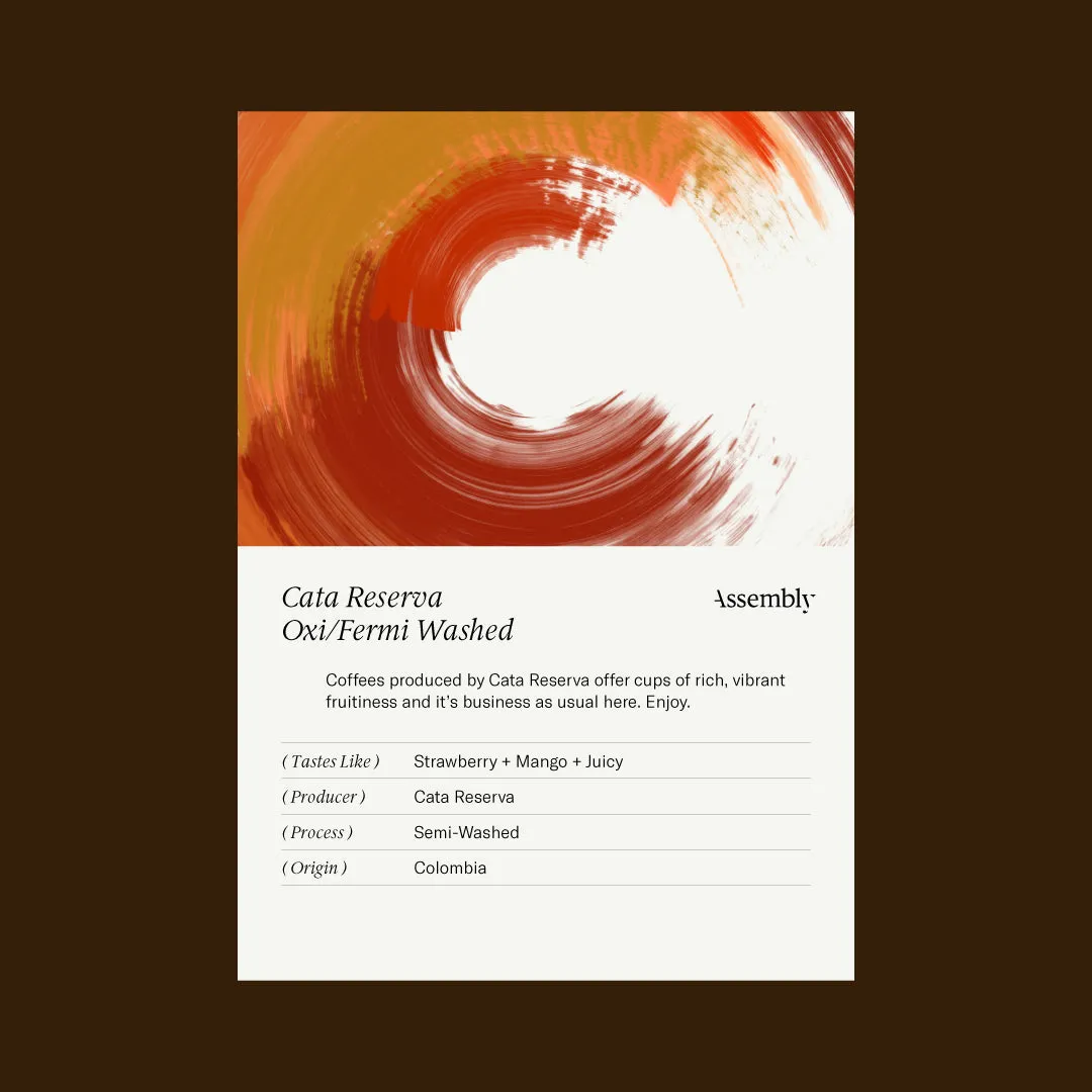 Colombia — Cata Reserva Oxi/Fermi Taste card