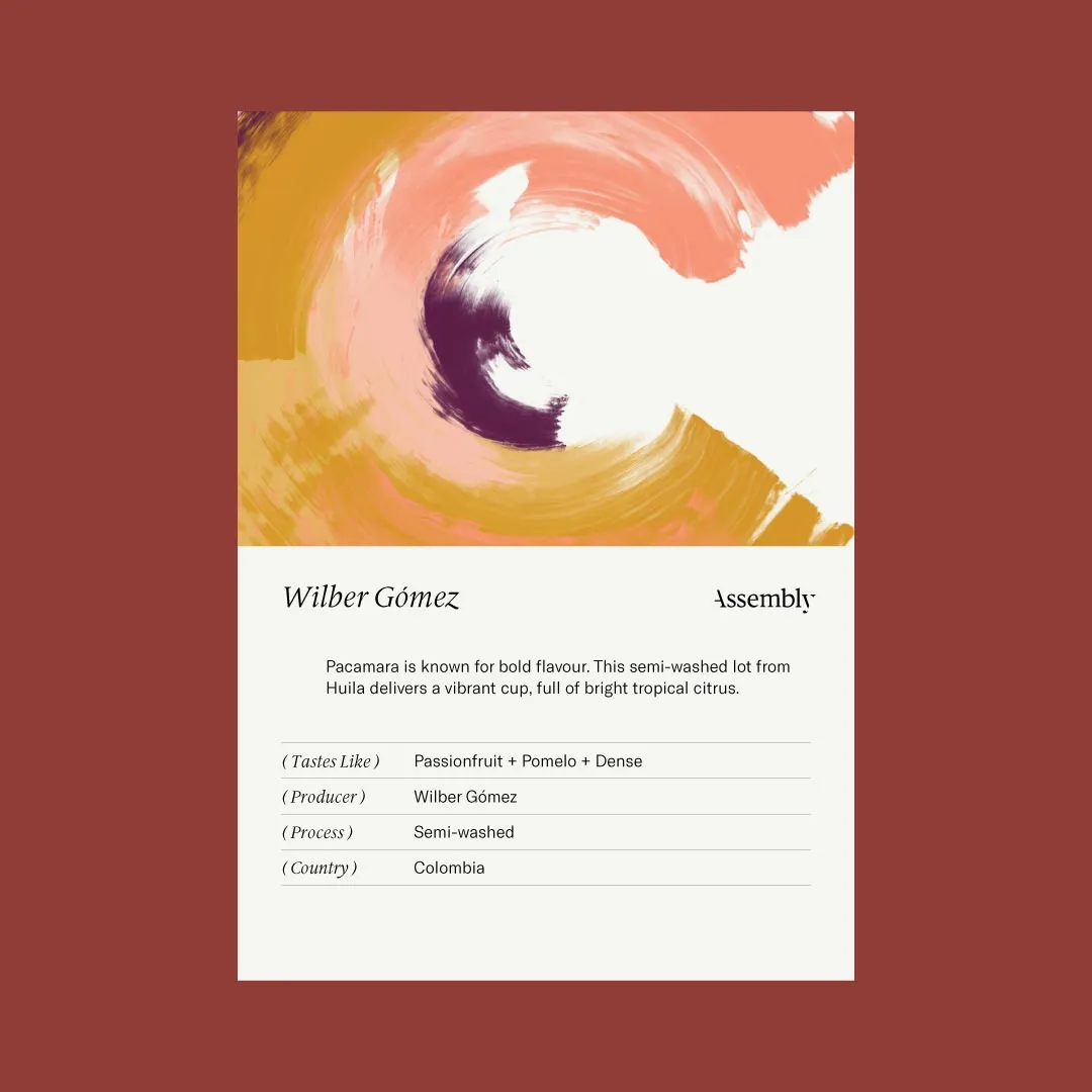 Colombia — Wilber Gómez Taste Card