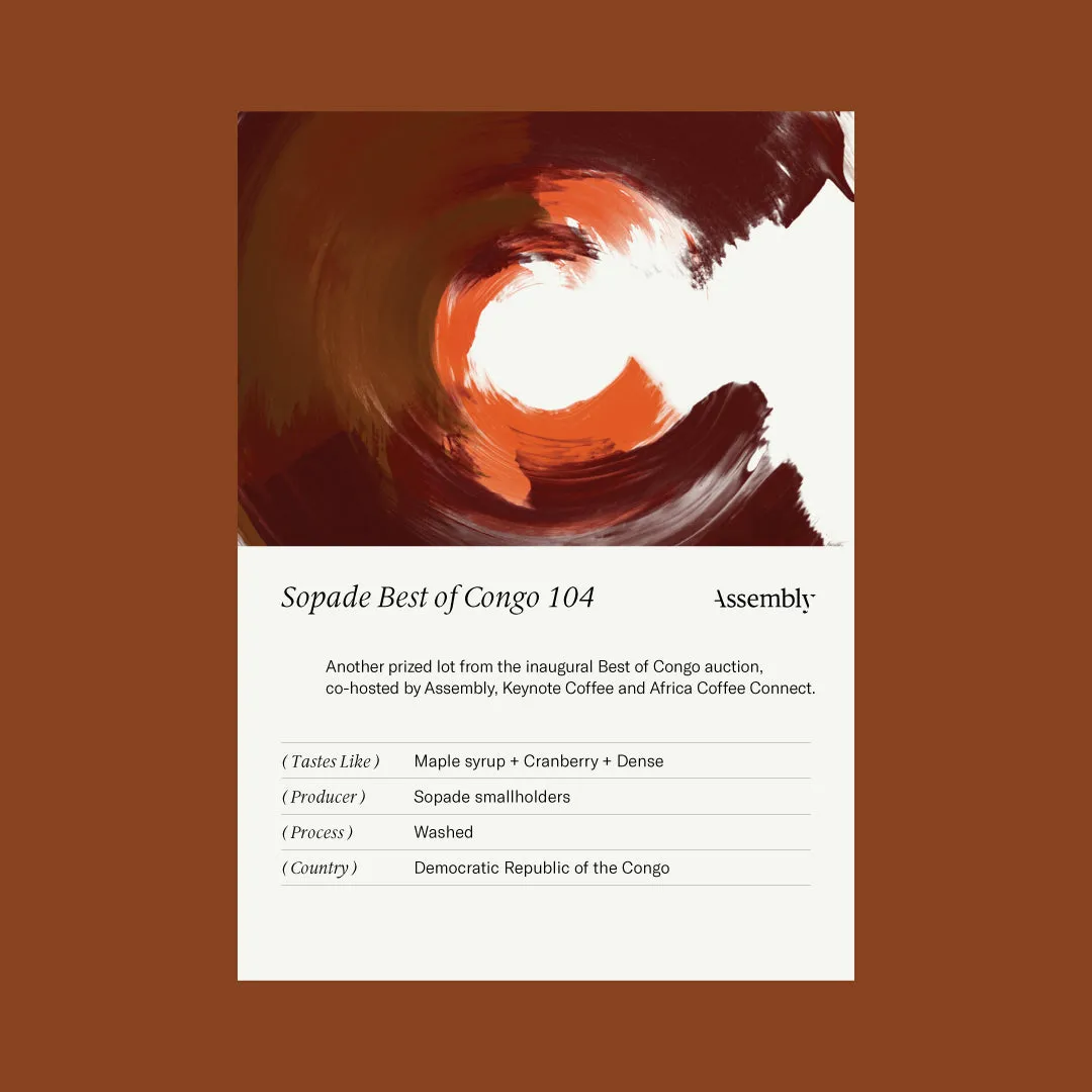 DR Congo — Sopade Best of Congo 104 Taste Card