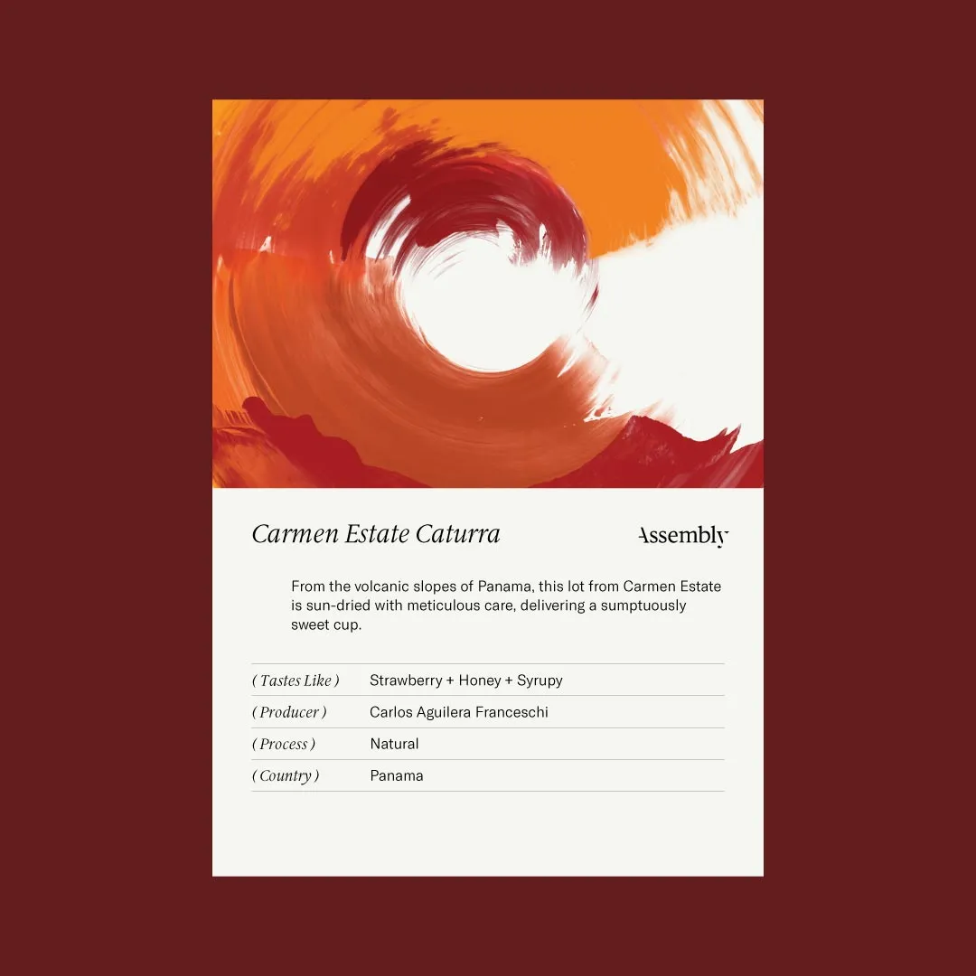 Panama — Carmen Estate Caturra Taste Card
