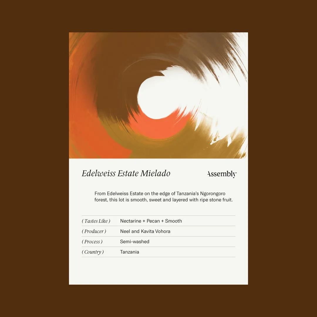 Tanzania — Edelweiss Estate Mielado Taste Card