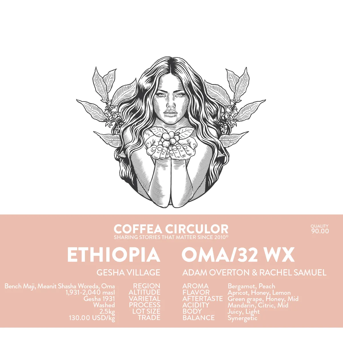 ETHIOPIA Gesha Village Gesha Oma /32 Washed WX
