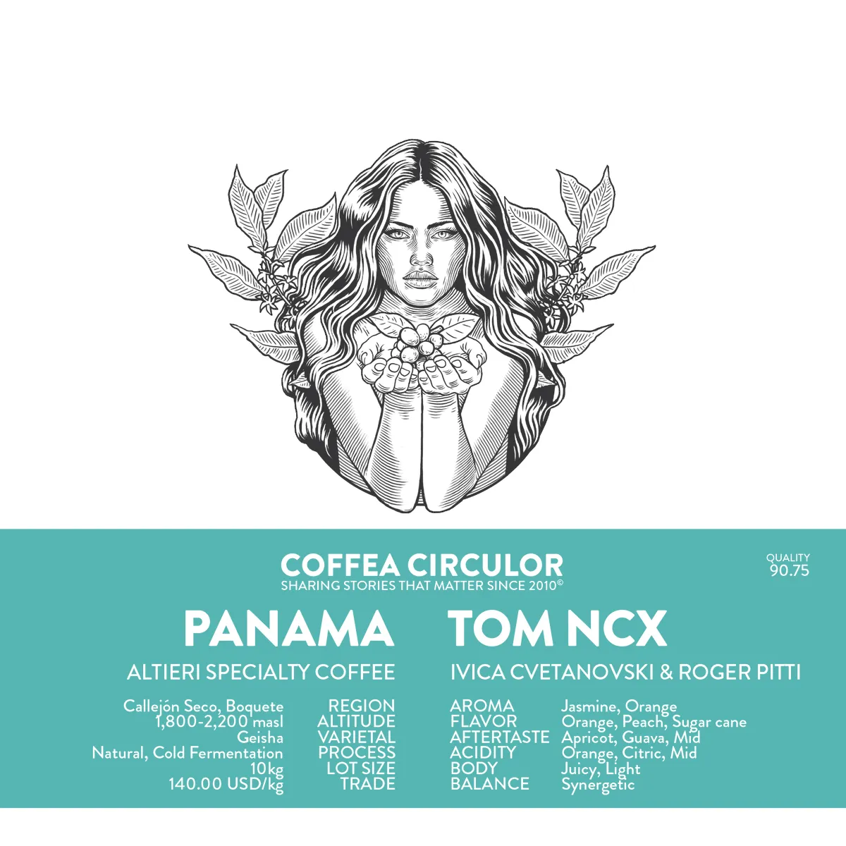 PANAMA Altieri Tom Geisha Natural Cold
