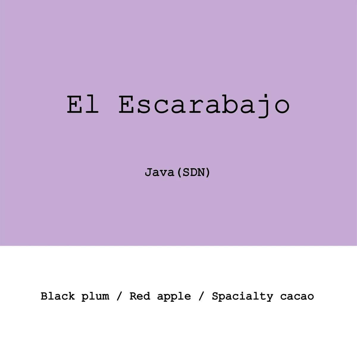 Colombia El Escarabajo Java 120h Slow dry natural