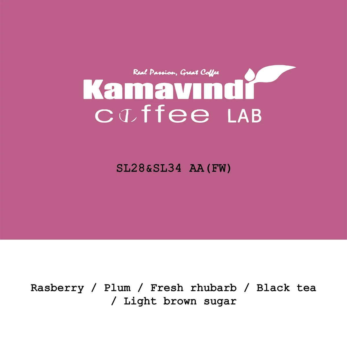 Kenya Kamavindi coffee lab SL28&SL34 AA Fully Washed