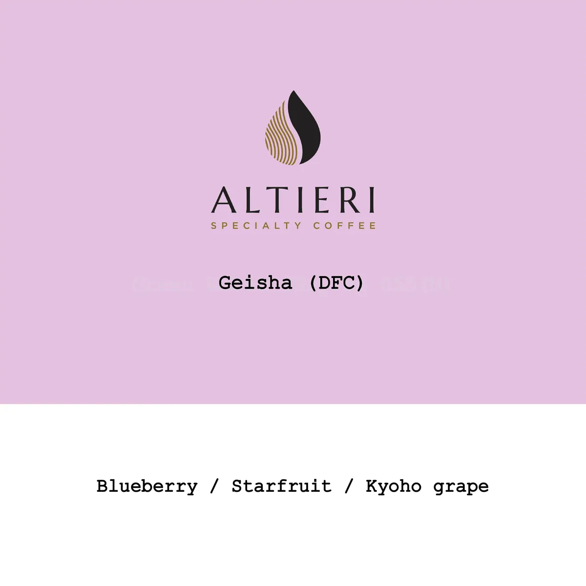 Panama Altieri- Mima Estate Alessa Plot Geisha Dry fermentation cold natural