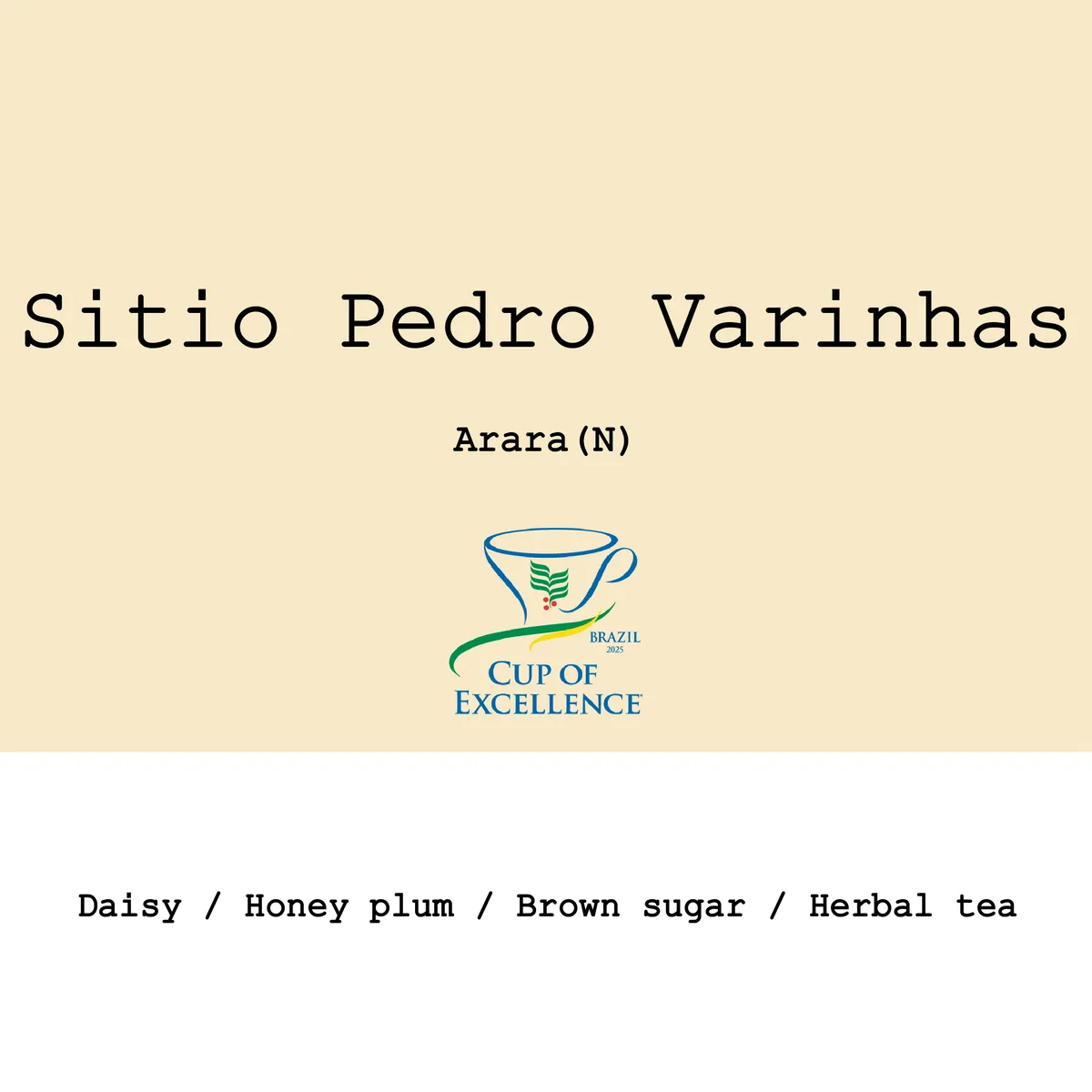 Brazil Sitio Pedro Varinhasa Arara Honey 2025 CoE Washed & Honey #4
