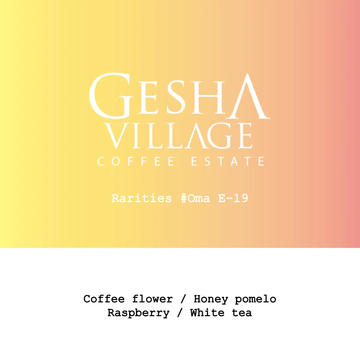 Ethiopia Gesha Village-Oma Gesha1931 Mossto Honey Rarities#Oma E-19