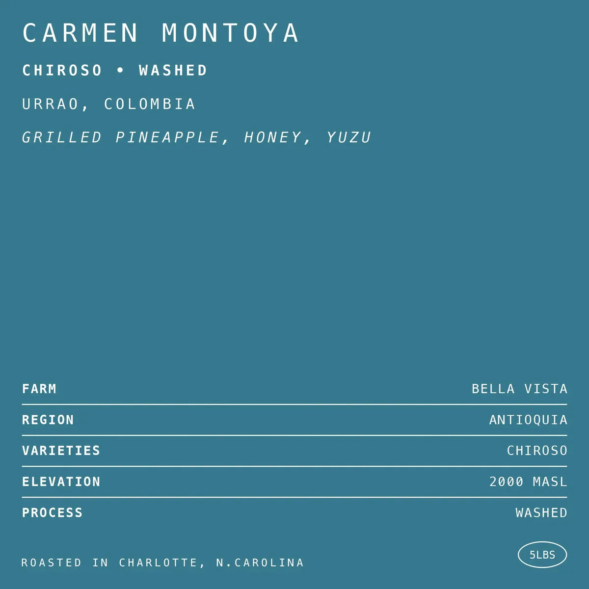 Carmen Montoya Chiroso • Washed
