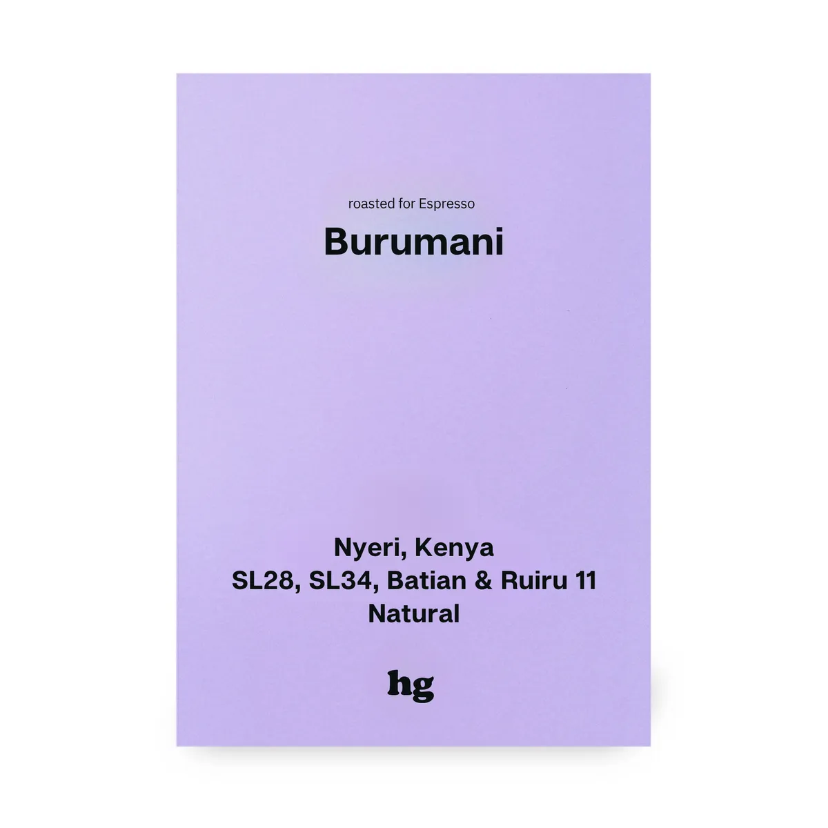 Burumani, SL28, SL34, Batian & Ruiru11, Natural, Kenya #E
