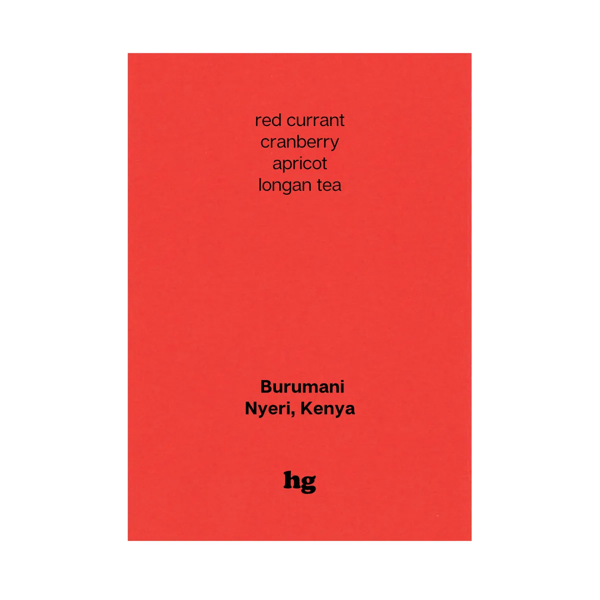 Burumani, SL28, SL34, Batian & Ruiru11, Natural, Kenya (In-store)