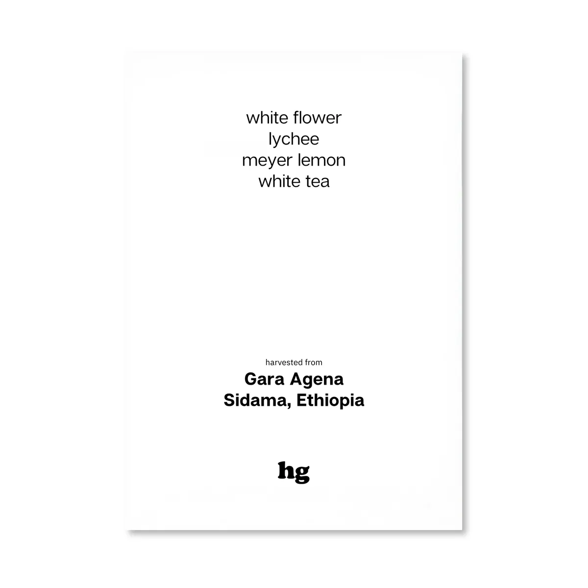 Gara Agena, Heirloom, Washed, Ethiopia