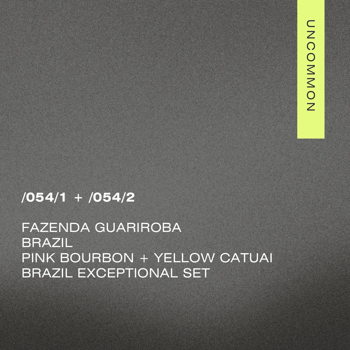 054 Brazil Exceptional set — Fazenda Guariroba
