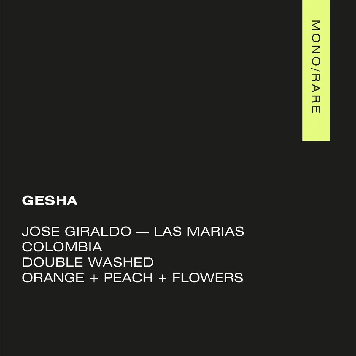 GESHA Colombia — Las Marias