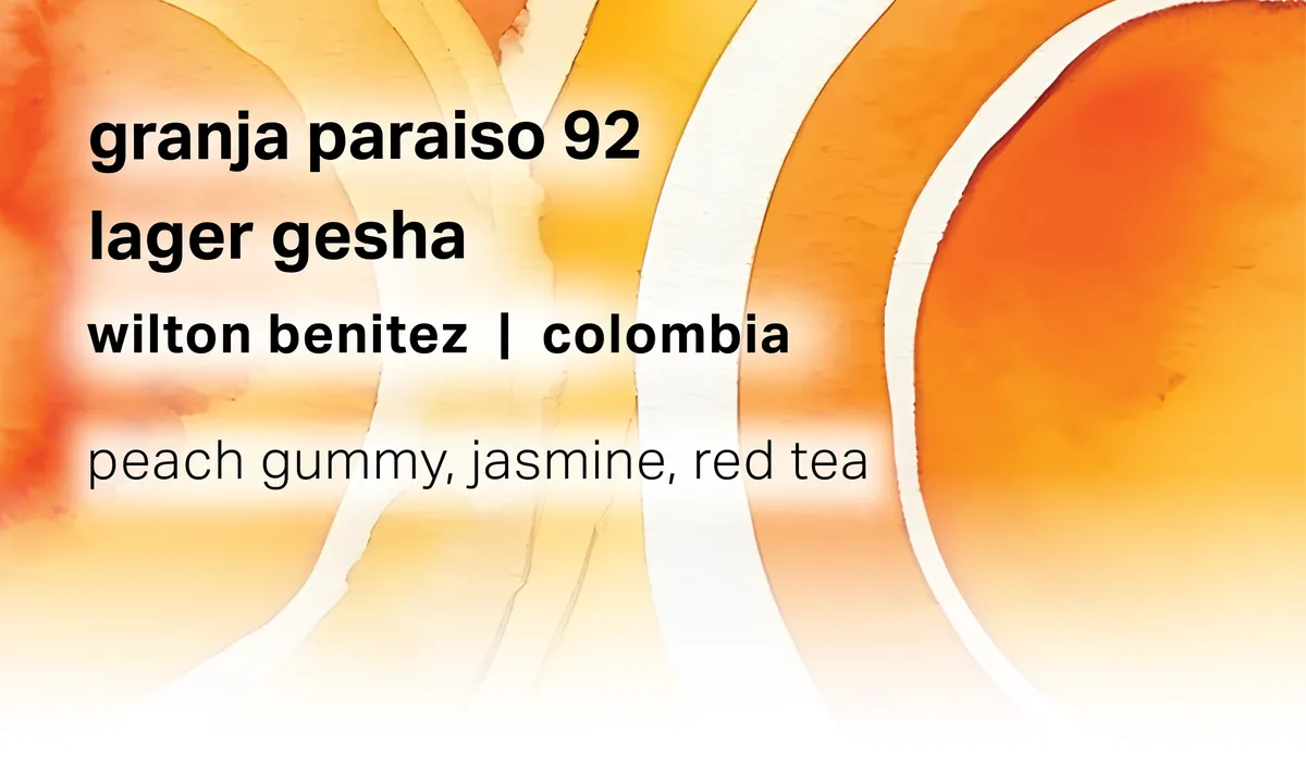 Granja Paraiso 92 - Wilton Benitez - Lager Gesha - Colombia