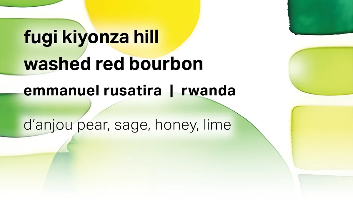 Fugi Kiyonza Hill Baho Coffee and Emmanuel Rusatira - Washed Red Bourbon - Rwanda