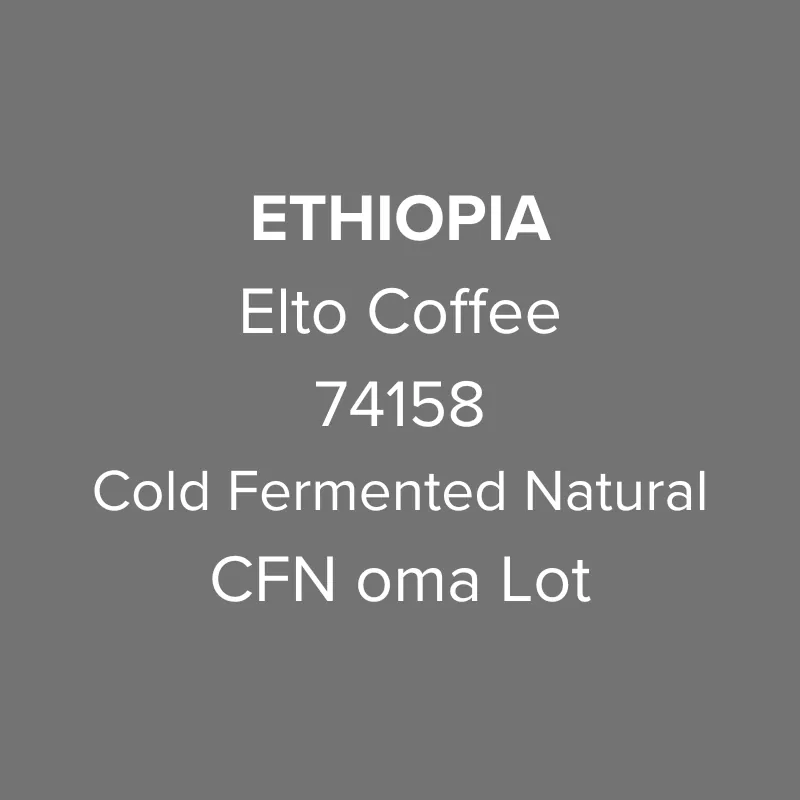Ethiopia Elto Coffee Sidama Elora 74158 Cold Fermented Natural CFN oma Lot
