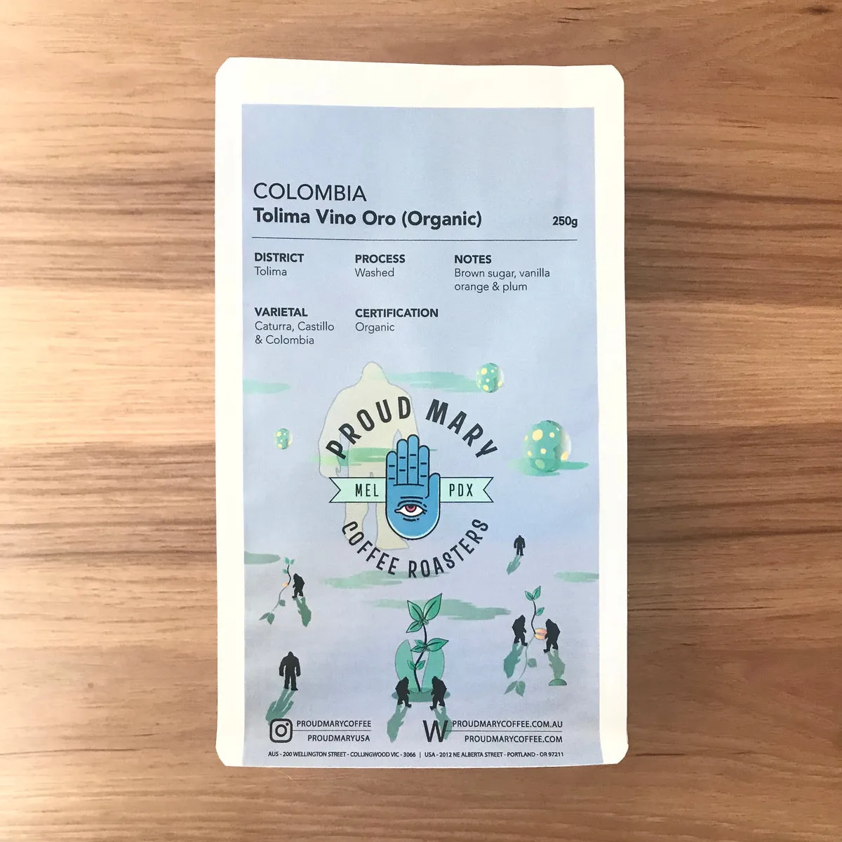 COLOMBIA Tolima Vino Oro | Organic | Washed