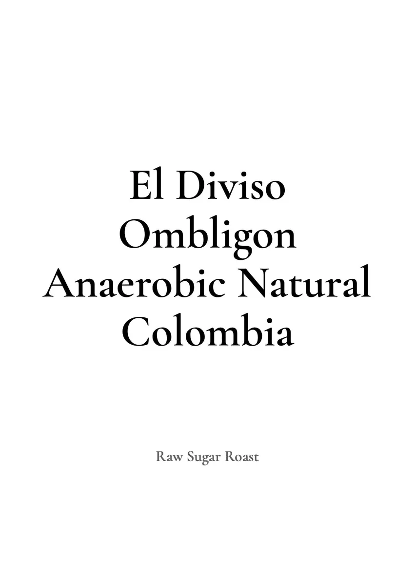 Colombia El Diviso -Ombligon
