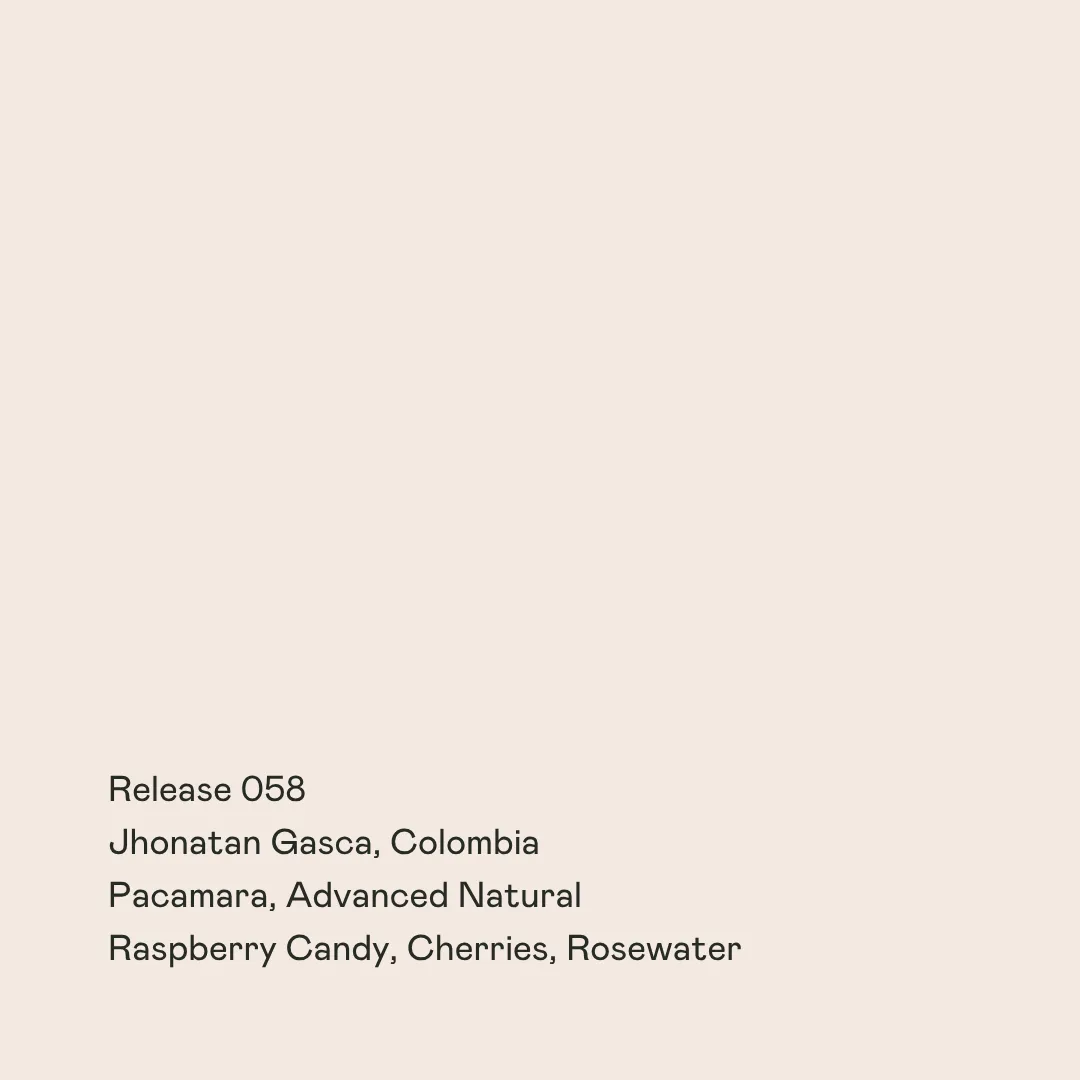 Release 058 - Jhonatan Gasca, Pacamara Advanced Natural