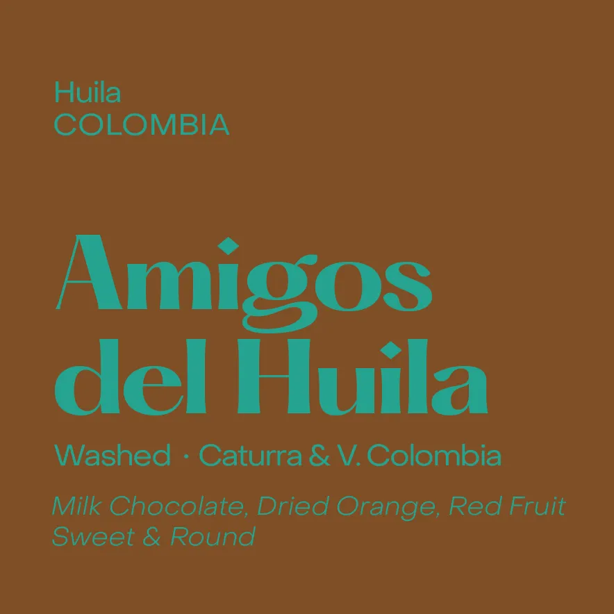 Colombia Amigos del Huila Espresso, Washed Field Blend (June 23rd, 2026)