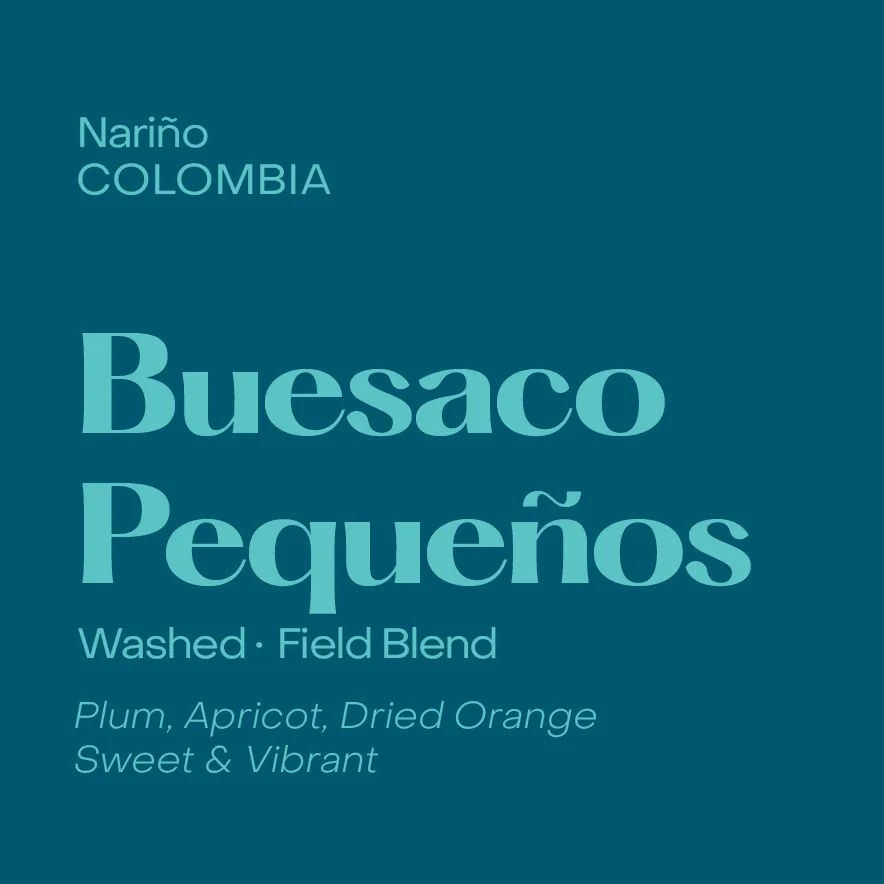 Colombia Buesaco Pequeños Espresso, Washed Field Blend