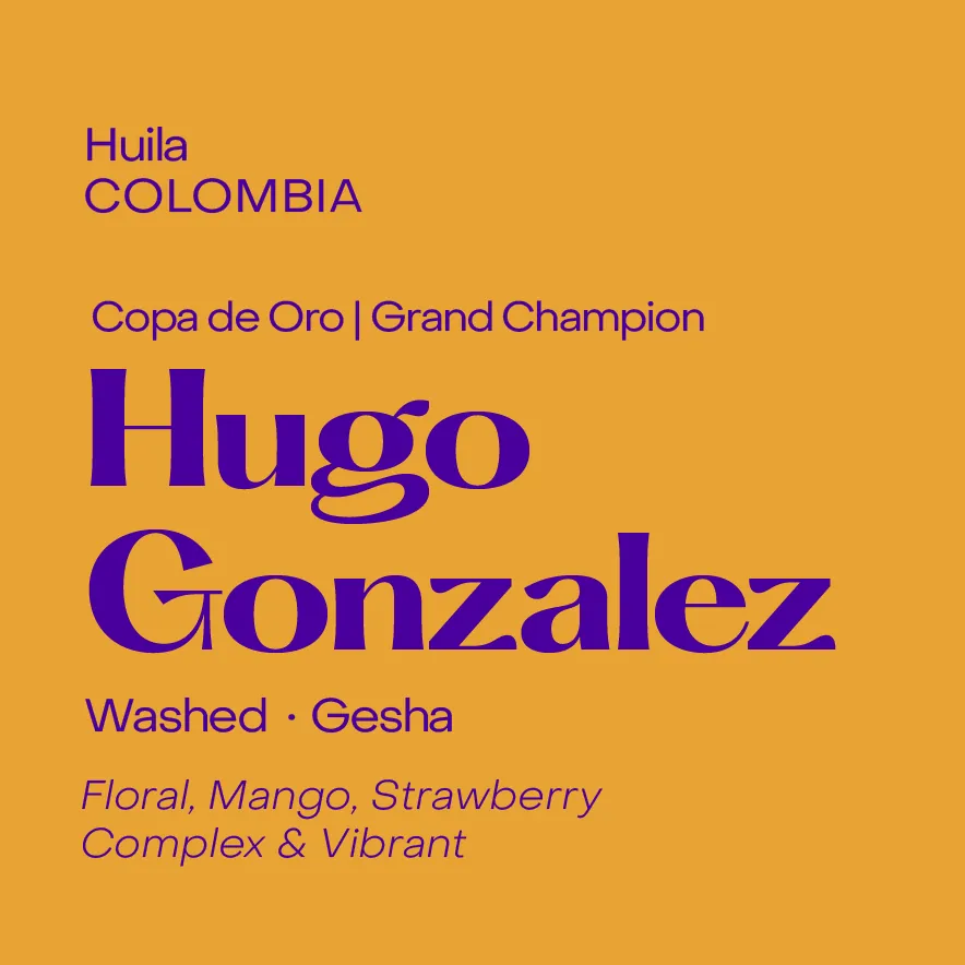 Copa de Oro Champion | Colombia Hugo Gonzalez, Washed Gesha
