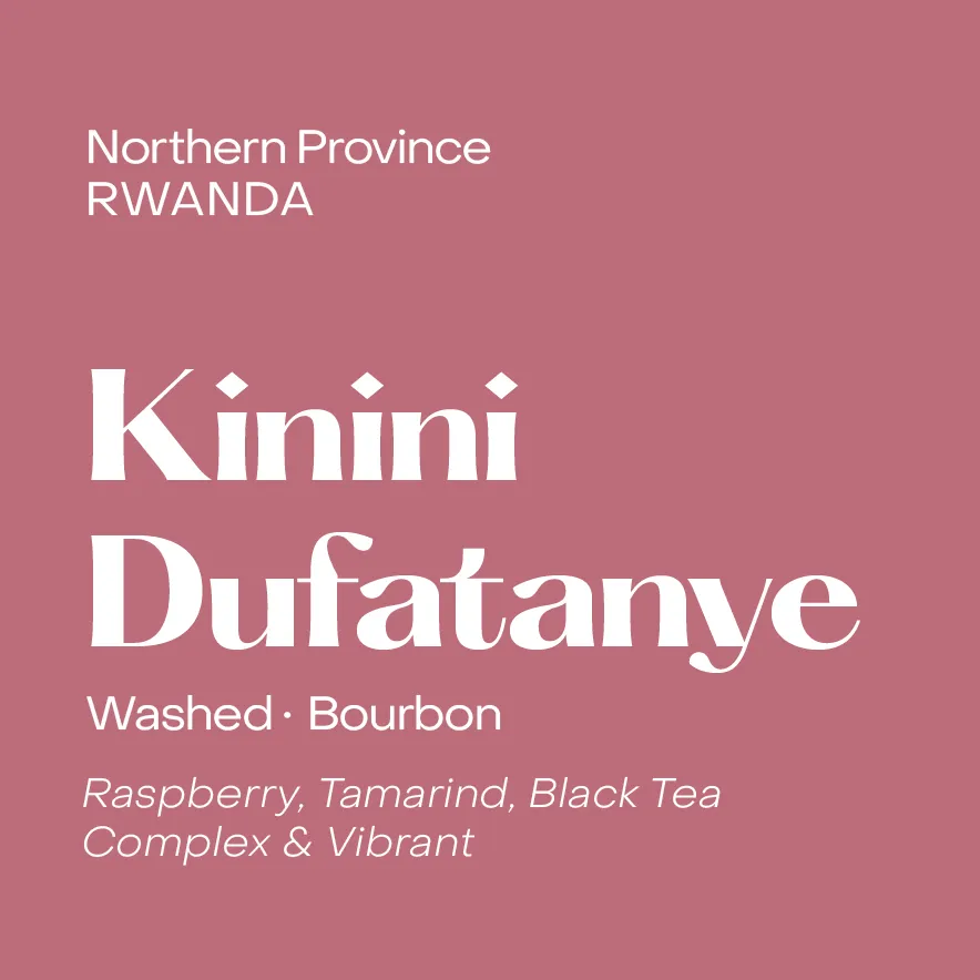 Rwanda Kinini Dufatanye, Washed Bourbon