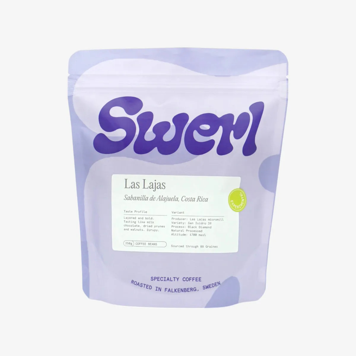 Las Lajas - Costa Rica // Black Diamond Natural San Isidro 39 - Milk Chocolate, Dried Sweet Prunes, Syrupy